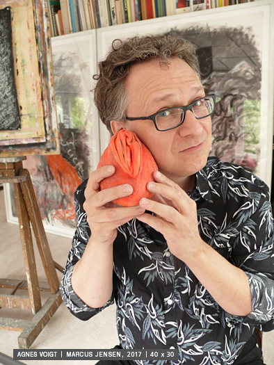 Besuch im Atelier, Hamburg 2017. Foto: Agnes Voigt Besuch im Atelier, 2017
